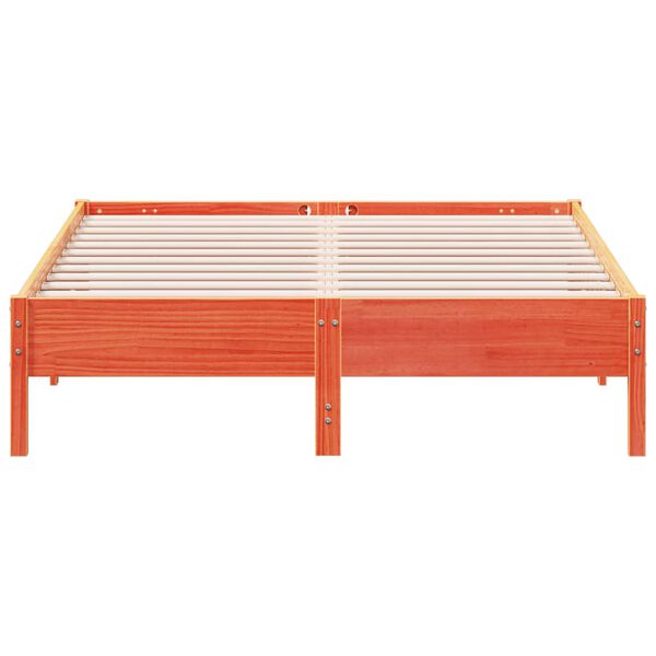 vidaXL Postel bez matrace voskově hněd&aacute; 120 x 200 cm masivn&iacute; borovice