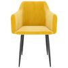 vidaXL J&iacute;deln&iacute; židle 2 ks hořčicově žlut&eacute; samet
