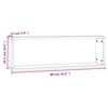 vidaXL N&aacute;stěnn&eacute; obd&eacute;ln&iacute;kov&eacute; police 4 ks hněd&yacute; dub 80 x 15 x 26,5 cm