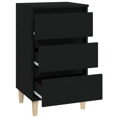 vidaXL Noční stolek černý 40x35x70 cm kompozitní dřevo