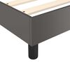 vidaXL Box spring postel s matrac&iacute; &scaron;ed&aacute; 160x200 cm uměl&aacute; kůže