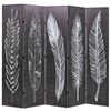 vidaXL Skl&aacute;dac&iacute; parav&aacute;n 200 x 170 cm p&iacute;rka černob&iacute;l&aacute;