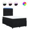 vidaXL Box spring postel s matrac&iacute; čern&aacute; 120 x 190 cm samet