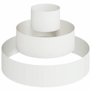 vidaXL Zahradn&iacute; pěstebn&iacute;k B&iacute;l&aacute; 90 x 90 x 20 cm Studen&aacute; v&aacute;lcovan&aacute; ocel