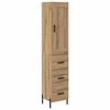vidaXL Vysok&yacute; bufet Artisanov&yacute; dub 34,5 x 34 x 180 cm Kompozitn&iacute; dřevo