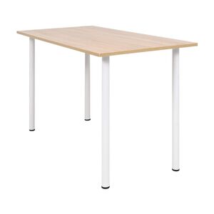 vidaXL J&iacute;deln&iacute; stůl 120 x 60 x 73 cm dub a b&iacute;l&yacute;