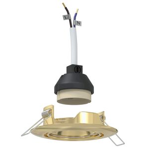 vidaXL Bodov&eacute; světlo 6 pcs Zlat&aacute; 9 x 9 x 2,5 cm kov