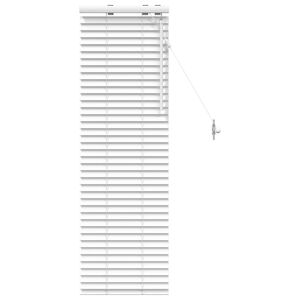 vidaXL Venet &scaron;koln&iacute; žaluzie B&iacute;l&aacute; 40 x 130 cm 35 mm Masivn&iacute; paulovnie