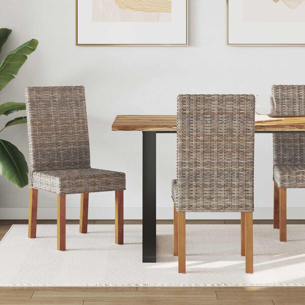 vidaXL J&iacute;deln&iacute; židle 2 pcs Kubu &scaron;ed&aacute; 45 x 54 x 93 cm