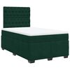 vidaXL Box spring postel s matrac&iacute; tmavě zelen&aacute; 120 x 200 cm samet
