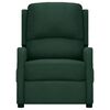 vidaXL Zvedac&iacute; mas&aacute;žn&iacute; křeslo tmavě zelen&eacute; textil