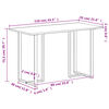 vidaXL J&iacute;deln&iacute; stůl 110 x 55 x 75,5 cm masivn&iacute; mangovn&iacute;kov&eacute; dřevo