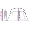 vidaXL Rodinný stan pro 6 osob modrý nepromokavý