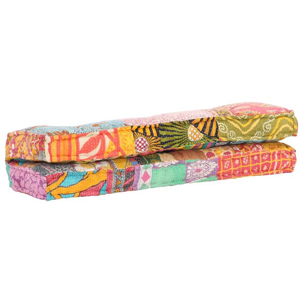 vidaXL Poduška na pohovku z palet vícebarevná textil patchwork