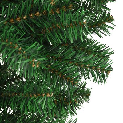 vidaXL Umělý vánoční stromek vzhůru nohama se stojanem zelený 210 cm