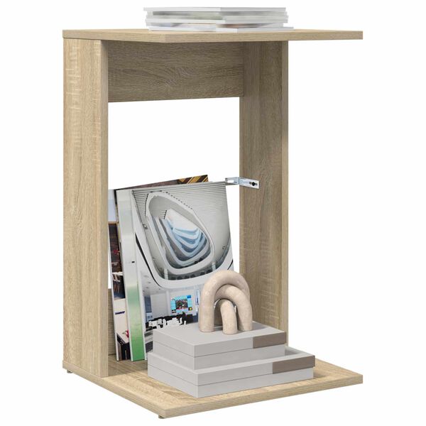 vidaXL Bočn&iacute; stůl Sonoma dub 40 x 38 x 62,5 cm kompozitn&iacute; dřevo