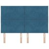 vidaXL Čelo postele Tmavě modr&aacute; 160 cm samet