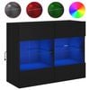 vidaXL N&aacute;stěnn&aacute; TV skř&iacute;ňka s LED osvětlen&iacute;m čern&aacute; 78,5 x 30 x 60,5 cm