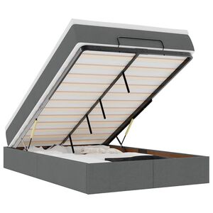 vidaXL Osmansk&yacute; r&aacute;m postele s matrac&iacute; tmavě &scaron;ed&aacute; 120x200cm textil