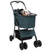 vidaXL Skládací kočárek pro domácí mazlíčky Zelená 81 x 47 x 99 cm