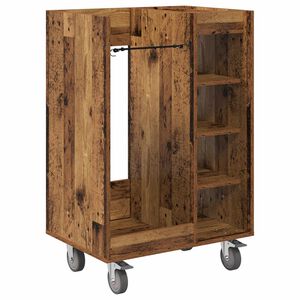 vidaXL Golfov&aacute; skř&iacute;ň s kolem Jednobarevn&yacute; Star&eacute; dřevo 65 x 45 x 98 cm