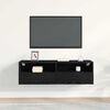 vidaXL TV wall cabinet Čern&yacute; dub 100 x 30 x 30 cm kompozitn&iacute; dřevo