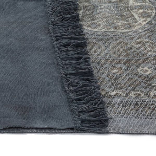 vidaXL Koberec Kilim se vzorem bavlněn&yacute; 120 x 180 cm &scaron;ed&yacute;