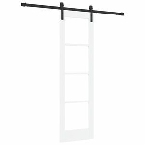 vidaXL Posuvn&eacute; dveře ORKDAL B&iacute;l&aacute; a čern&aacute; 61 x 198,5 cm