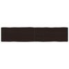 vidaXL Stoln&iacute; deska tmavě hněd&aacute; 180x40x(2-6)cm o&scaron;etřen&yacute; dub živ&aacute; hrana