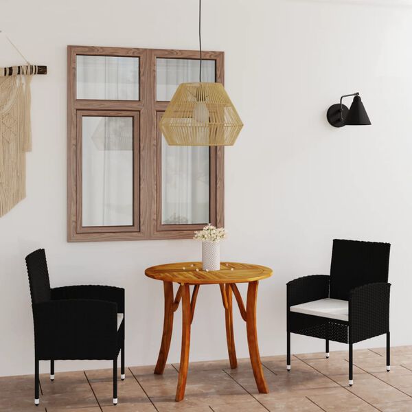 vidaXL 3d&iacute;ln&yacute; zahradn&iacute; j&iacute;deln&iacute; set čern&yacute;