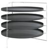 vidaXL Plechy na pizzu 4 ks se stojanem &Oslash; 28 cm ocel