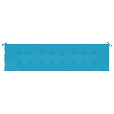 vidaXL Poduška na zahradní lavici modrá 200x50x3 cm oxfordská látka
