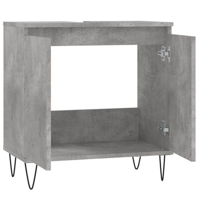 vidaXL Koupelnová skříňka betonově šedá 58x33x60 cm kompozitní dřevo