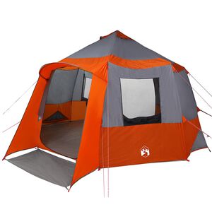 vidaXL Stan pro 12 osob 10 osoba &Scaron;ed&aacute; a oranžov&aacute;
