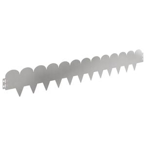 vidaXL Okraj tr&aacute;vn&iacute;ku 50 pcs 103 x 15 cm Ocel Stř&iacute;brn&aacute;