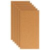 vidaXL Korkov&aacute; deska 6 pcs Hněd&aacute; 100 x 50 cm Korek