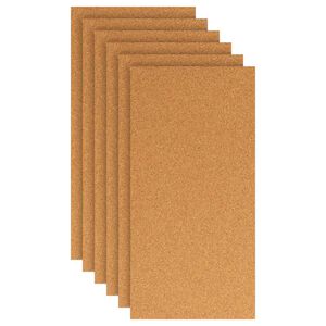 vidaXL Korkov&aacute; deska 6 pcs Hněd&aacute; 100 x 50 cm Korek