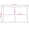 vidaXL Stínící plachta oxfordská látka obdélníková 5 x 8 m krémová