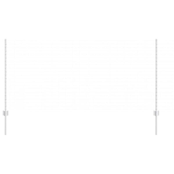 vidaXL Plotov&yacute; sloupek. 44 pcs Stř&iacute;brn&aacute; 160 cm Ocel