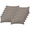 vidaXL Povlak na pol&scaron;t&aacute;ř 12 ks HOUTEN Světle &scaron;ed&aacute; 40 x 80 cm Boucl&eacute;