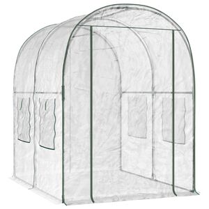 vidaXL Sklen&iacute;k s r&aacute;mem 160 x 200 x 192,5 cm PVC Transparentn&iacute;