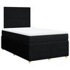 vidaXL Box spring postel s matrac&iacute; čern&aacute; 120x190 cm textil