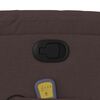 vidaXL Mas&aacute;žn&iacute; polohovac&iacute; křeslo tmavě hněd&eacute; textil