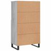vidaXL Skř&iacute;ň highboard &scaron;ed&aacute; sonoma 60 x 36 x 110 cm kompozitn&iacute; dřevo