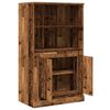 vidaXL Skříň highboard old wood 60 x 35,5 x 103,5 kompozitní dřevo