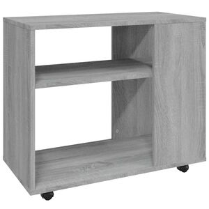 vidaXL Odkl&aacute;dac&iacute; stolek &scaron;ed&yacute; sonoma 70 x 35 x 55 cm kompozitn&iacute; dřevo