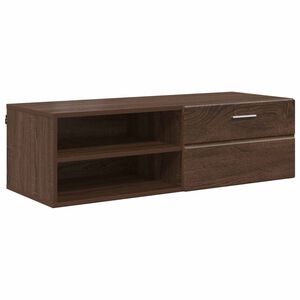 vidaXL Dřevěn&aacute; skř&iacute;ň Hněd&yacute; dub 100,5 x 39 x 30 cm kompozitn&iacute; dřevo