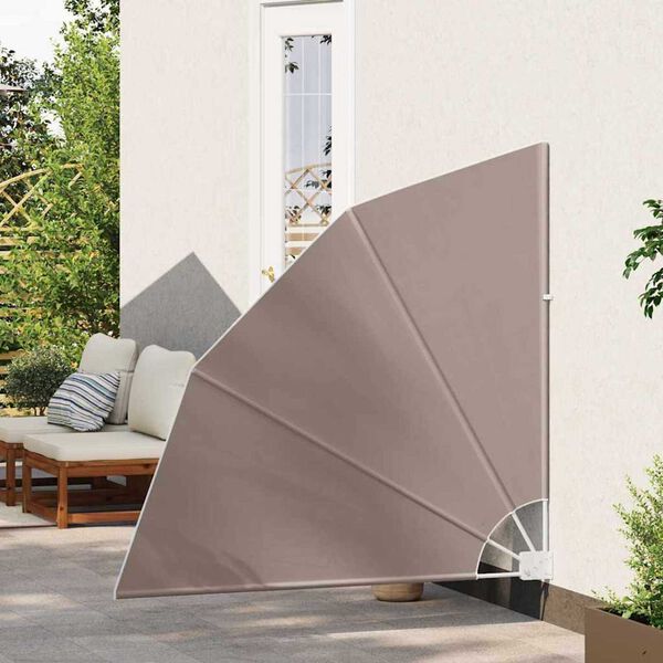 vidaXL Z&aacute;stěna na balkon Taupe 140 x 140 cm Polyester