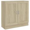 vidaXL Knihovna dub sonoma 82,5 x 30,5 x 80 cm kompozitn&iacute; dřevo