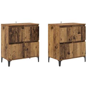 vidaXL Konzole 2 pcs Star&eacute; dřevo 60 x 35 x 70 cm kompozitn&iacute; dřevo